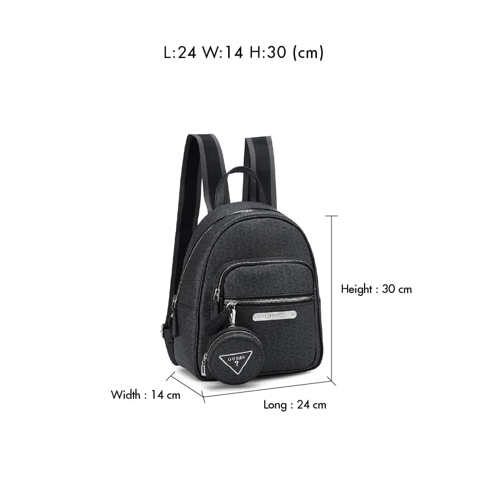 Guess Womens Solena Backpack In Charcoal