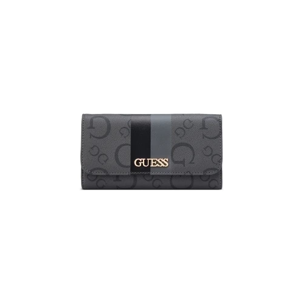Guess Womens Wester Slim Clutch In Charcoal