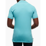 Polo Mens Classic Pique Short Sleeves Golfer In Aqua