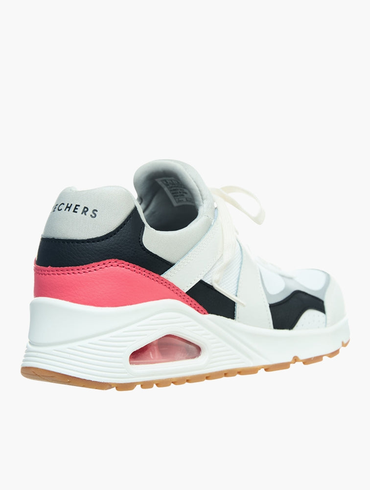 Skechers Womens Uno Super Fresh Shoes In White