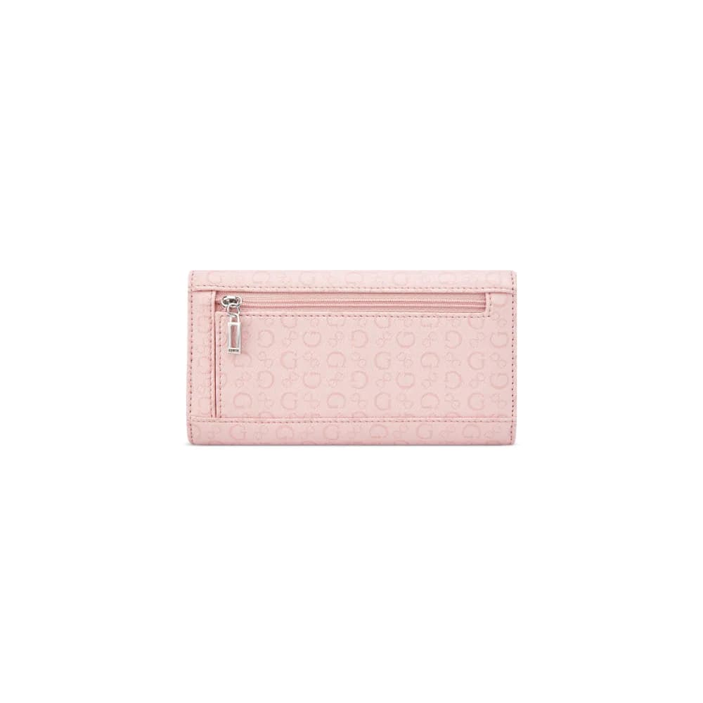 Guess Womens Abbas Slim Clutch Purse In Rose