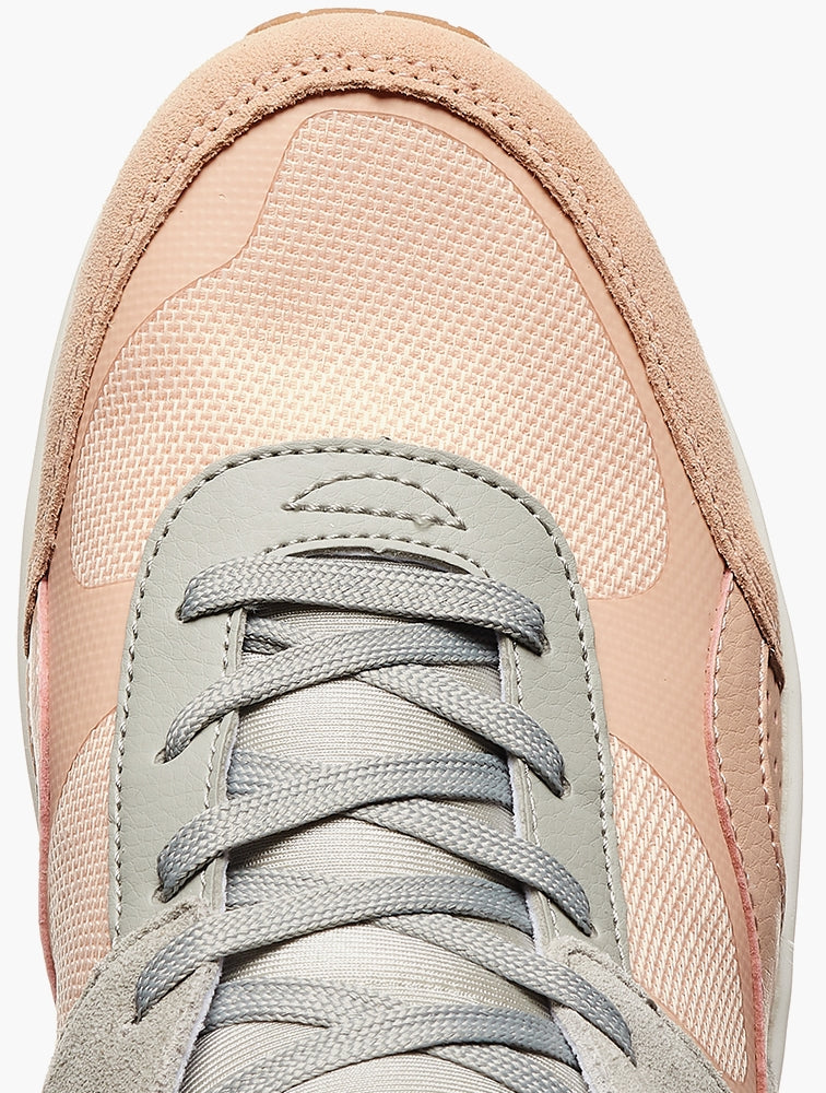 Skechers Womens Uni Super Fresh Shoes In Grey & Pink