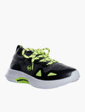 Bubblegummers Boys Nat Sneakers In Black/Lima Green