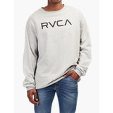 Rvca Big Rvca Crew Top In Grey