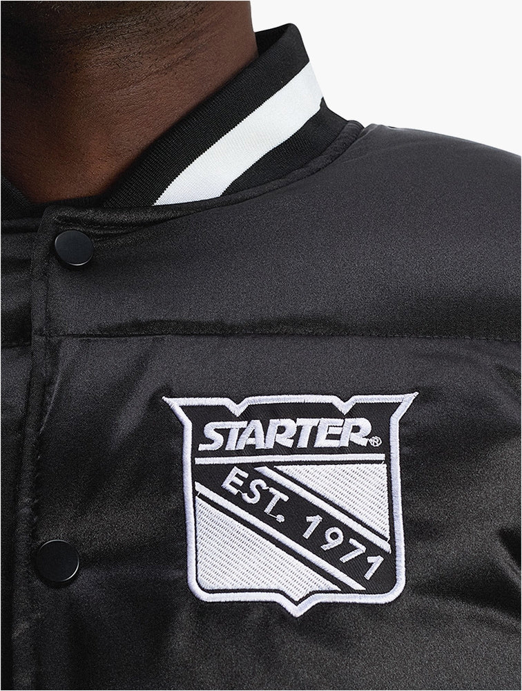 Starter Mens College Jacket 2 In Navy & White