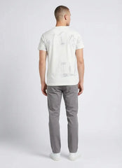 Vialli Mens Latin T-Shirt In Off White