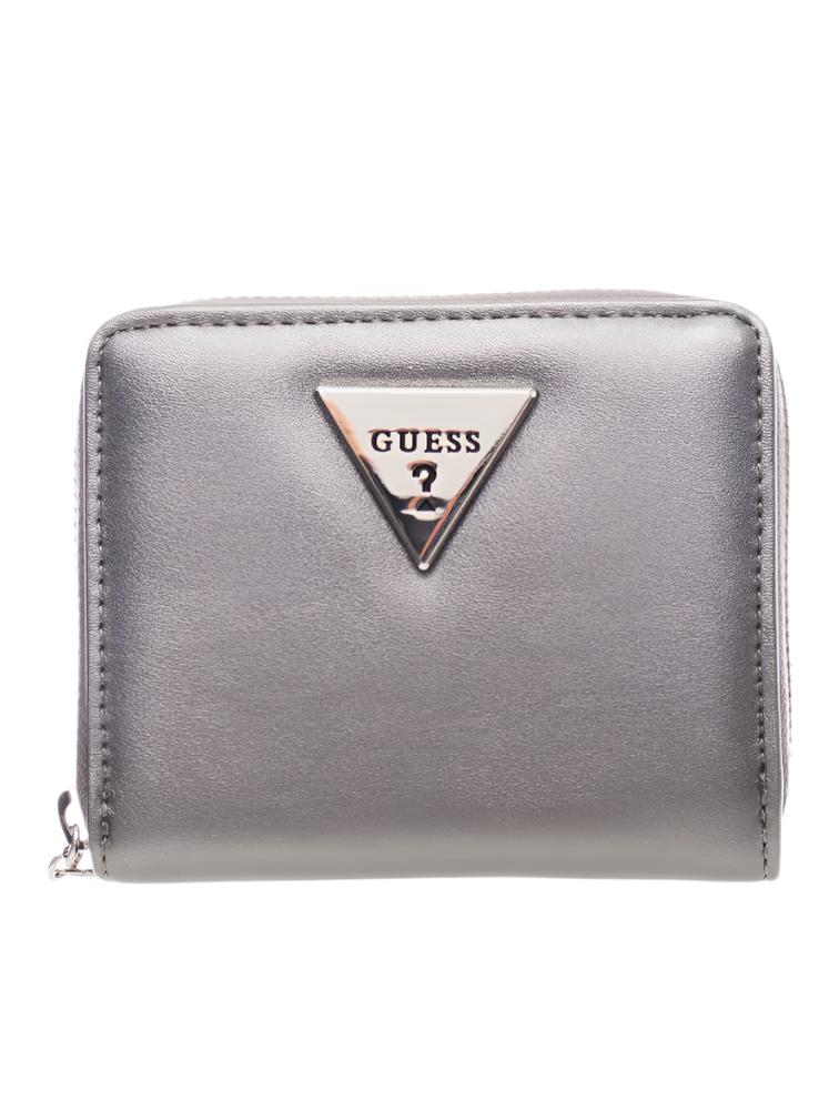 Guess Le860155 Slg Lather Slg Small Zip Around Grey