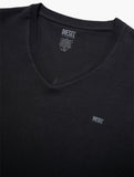 Diesel Mens M Utee Michael Tube 2 Pack T-Shirts In Grey & Black