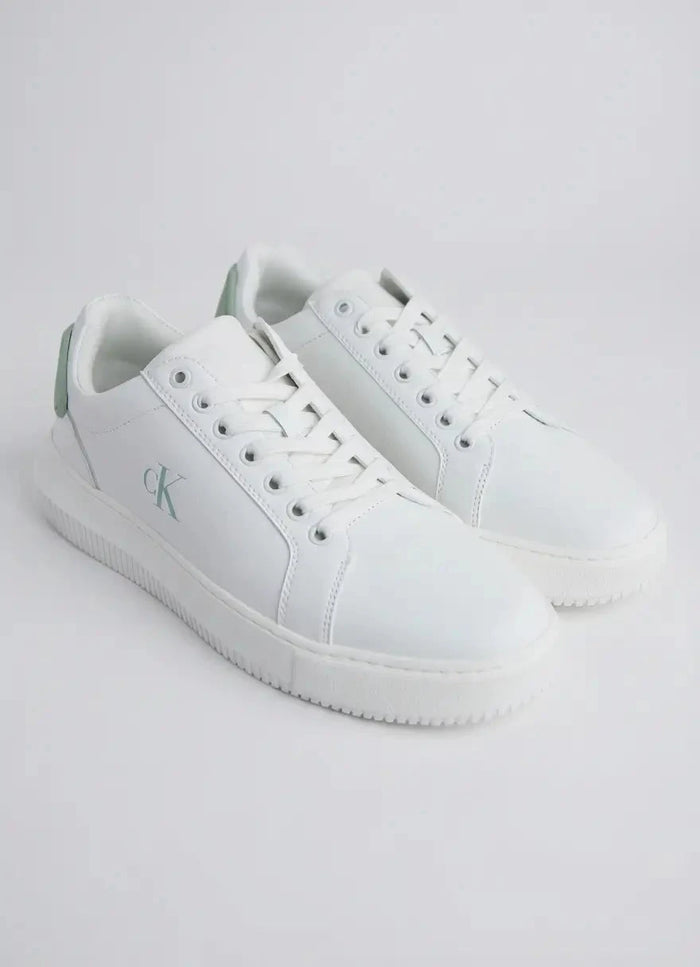Calvin Klein Mens Chunky Patch Shoes In White