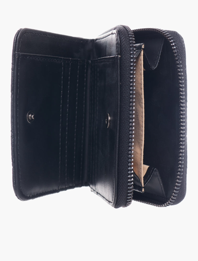 Pierre Cardin Agnes Small Zip Around Purse In Black