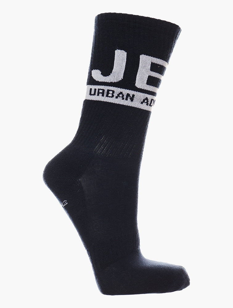 Jeep 3 Pack Crew Socks In Black/Navy/White