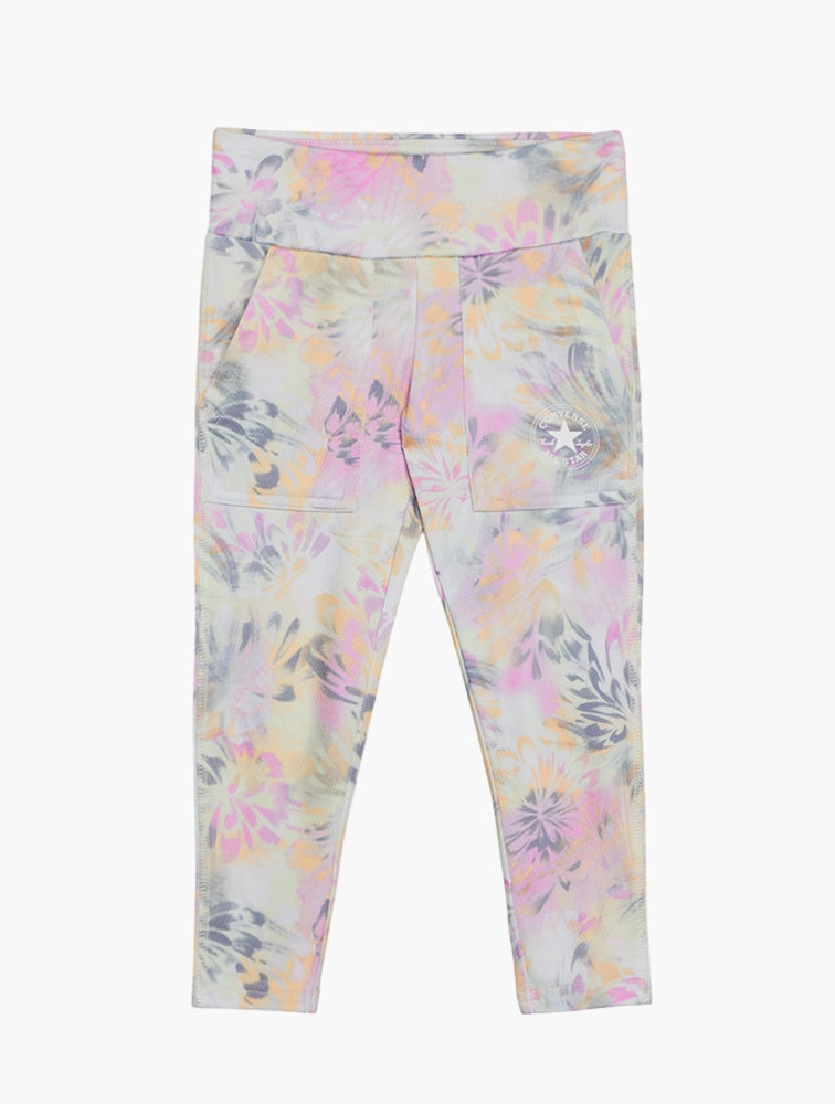 Converse Girls High Rise Printed Leggings In Multi
