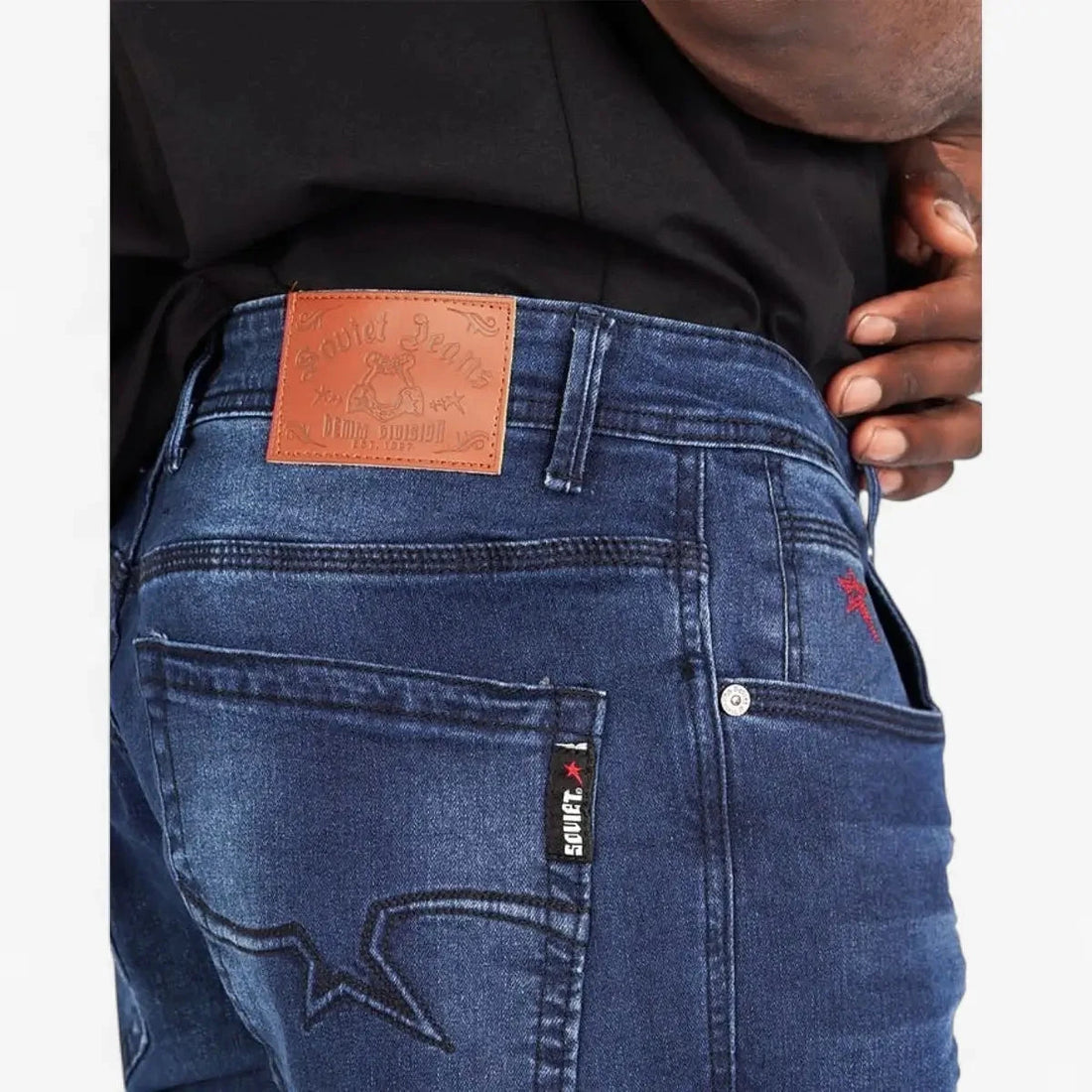 Soviet Mens Straight Leg Jeans In Indigo