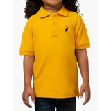 Polo Boys Austin Short Seeves Golfer In Saffron Yellow
