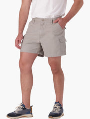 Jeep Mens Fixed Waistband Mountain Shorts In Grey