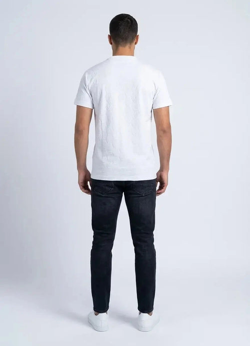 Vialli Mens Lectra T-Shirt In Off White