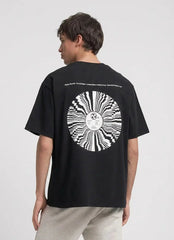 Replay Mens Vinyl Print T-shirt In Black