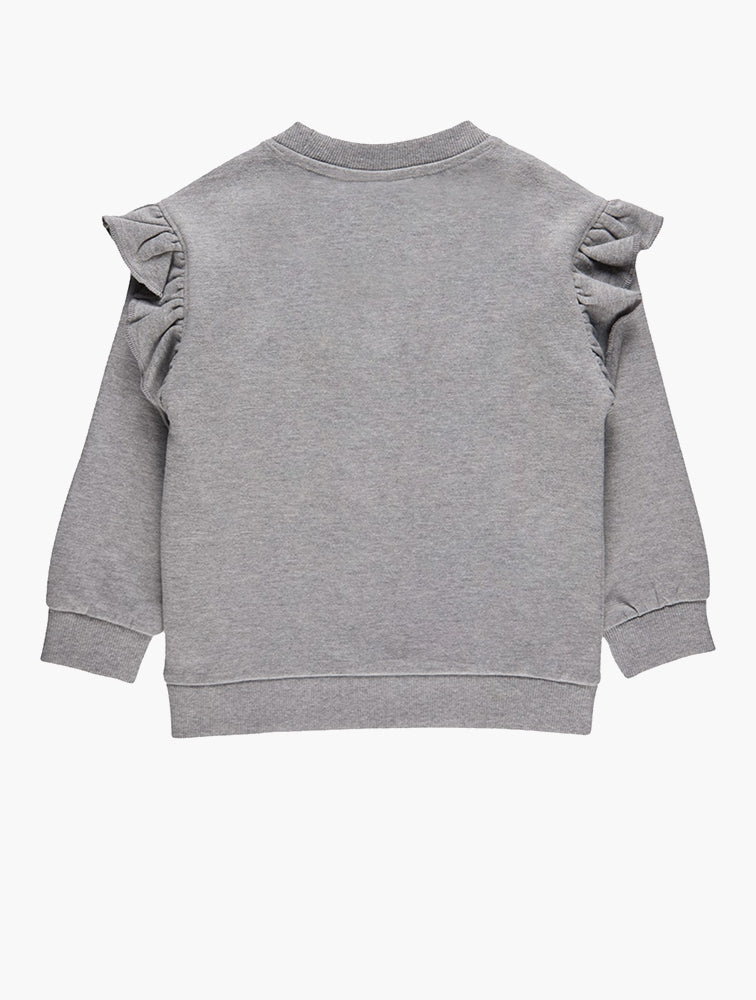 Jeep Kids Crewneck Sweat Top In Grey Multi