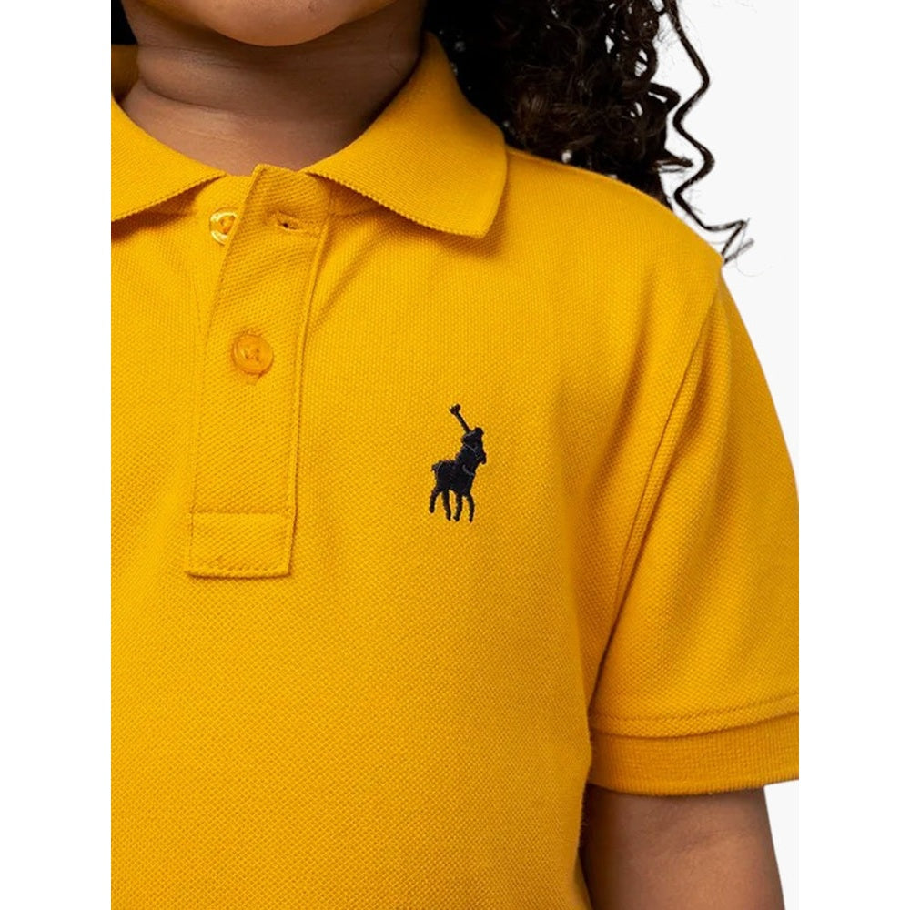 Polo Boys Austin Short Seeves Golfer In Saffron Yellow