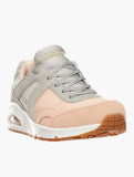 Skechers Womens Uni Super Fresh Shoes In Grey & Pink