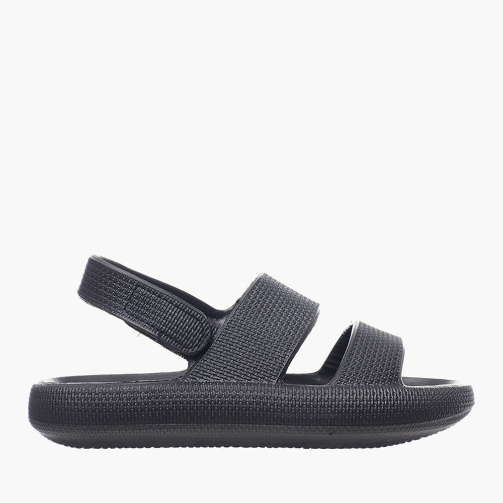 Hush Puppies Black Sammy Sandals In Black