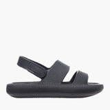 Hush Puppies Black Sammy Sandals In Black