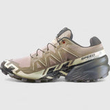Salomon Mens Speedcross 6 Shoes in Natural/Black/Almond Milk