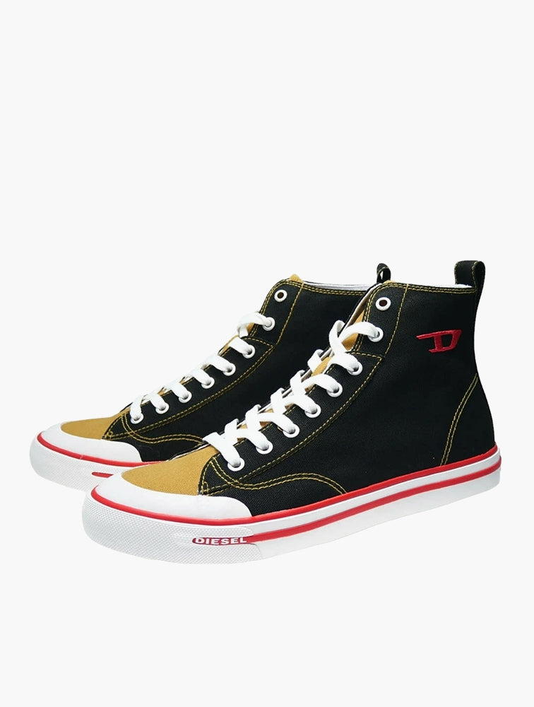 Diesel Mens Athos Mid Shoes In Black Multi