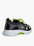 Bubblegummers Boys Nat Sneakers In Black/Lima Green