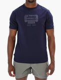 Jeep Mens Fashion Basic Graphic T-Shirt In Midnight