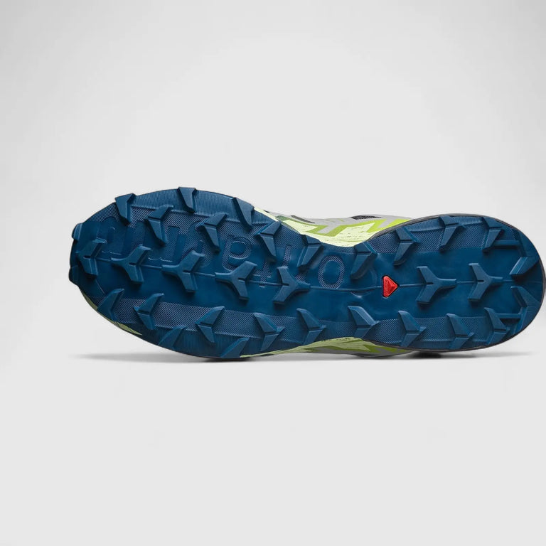 Salomon Mens Speedcross 6 Shoes In Castlerock/Lime Cream/Poseidon