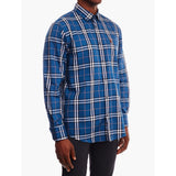 Polo Mens Long Sleeve Check Weekender Shirt In Blue
