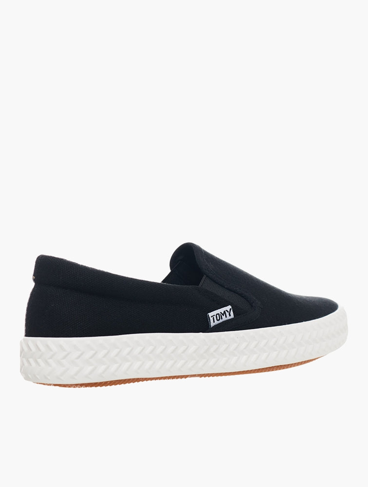 Tomy Womens Kierra BL Slip-On Bx Shoes In Black/White