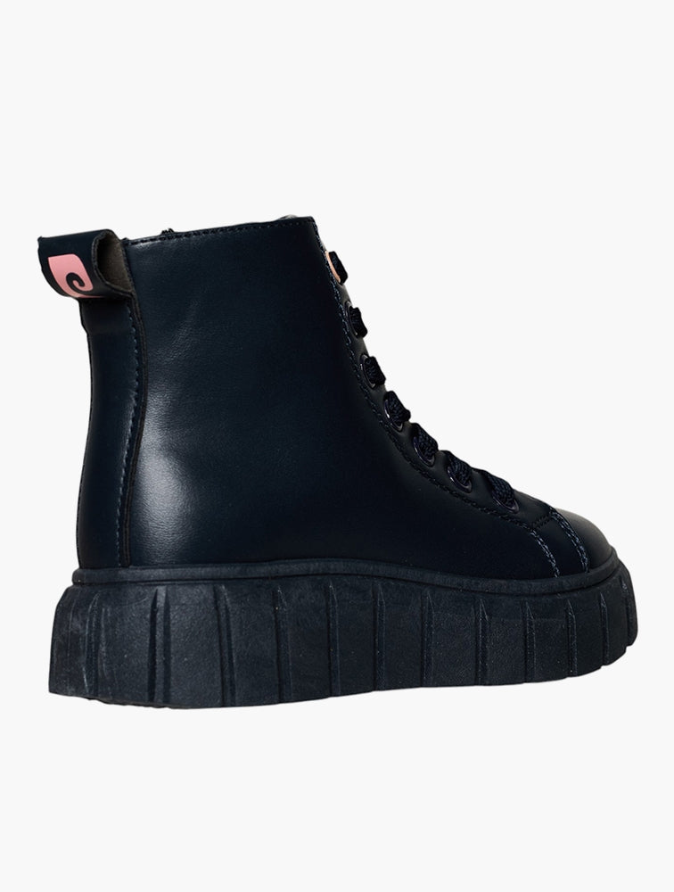 Pierre Cardin Kids Riley Cleated Navy Boots