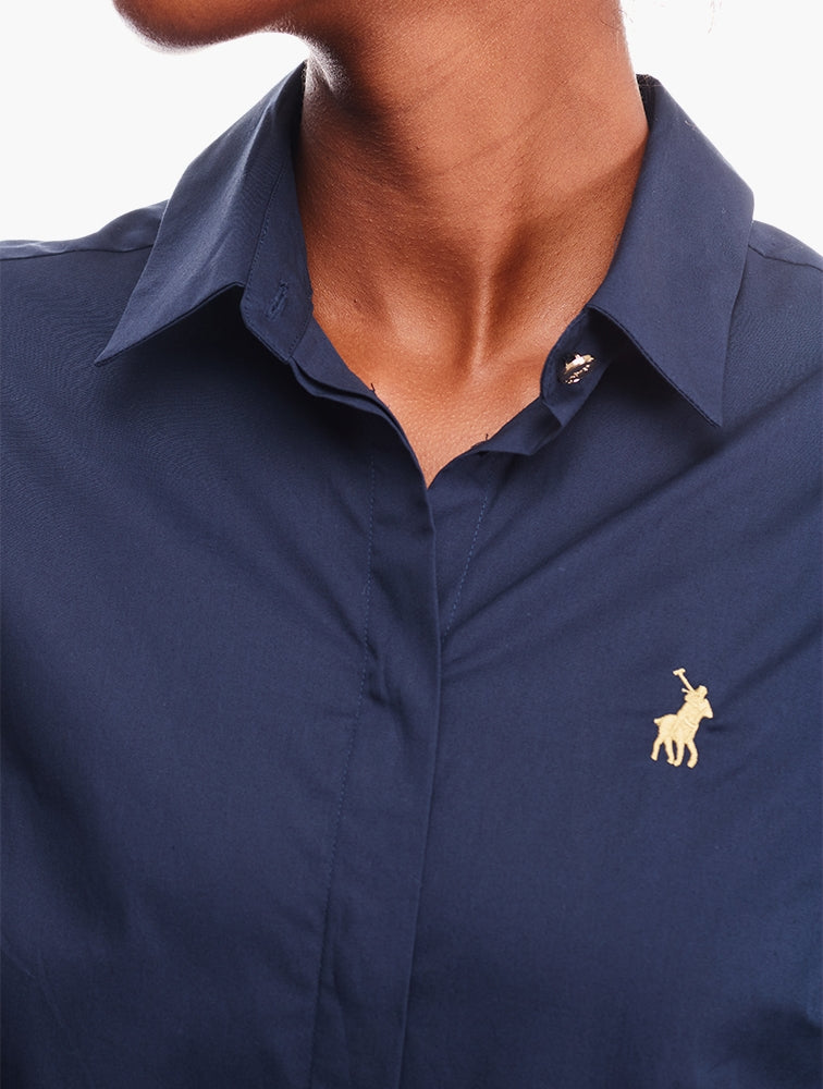 Polo Womensd Jamie Long Sleeve Shirt In Navy
