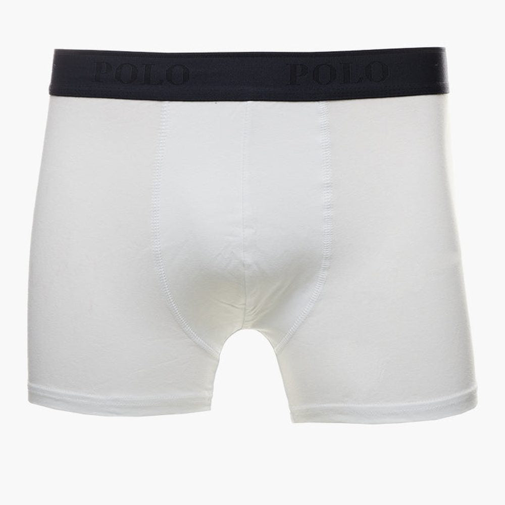 Polo Mens Multi Knite Boxer 3 Pack In Navy/Black/White