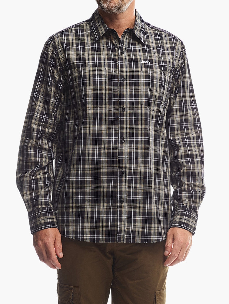 Jeep Yarndye Check LS Shirt in Multi