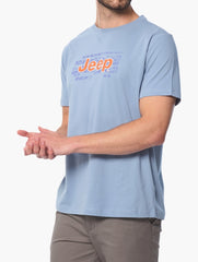 Jeep Mens Fashion Graphic T-Shirt In Blue