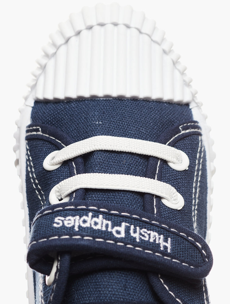 Hush Puppies Boys Rex Canvas Sneakers In Navy