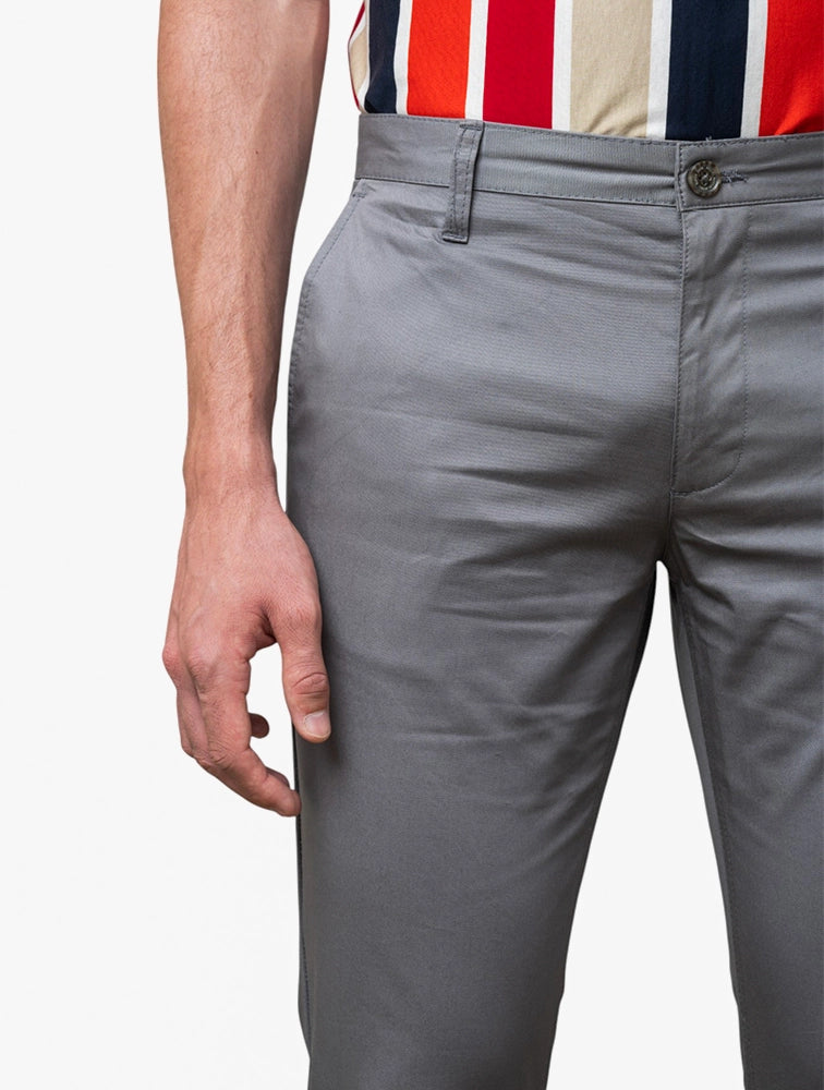 Polo Mens Essential Slim Leg Chino Grey
