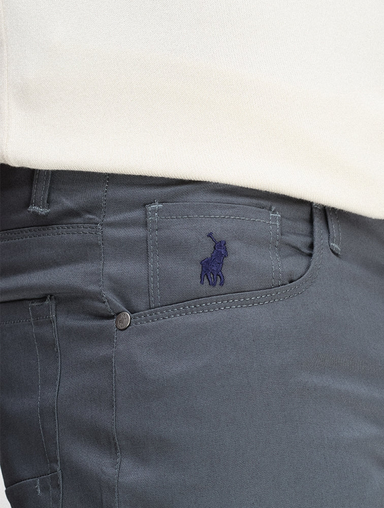 Polo Mens 5 Pocket Trouser Dark Grey