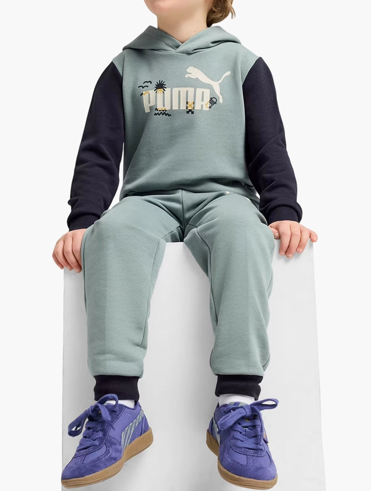 Puma Kids Green Sandy Adventures Hoodie