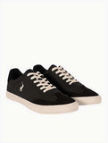 Polo Mens Color Block Basic Sneakers In Black & White