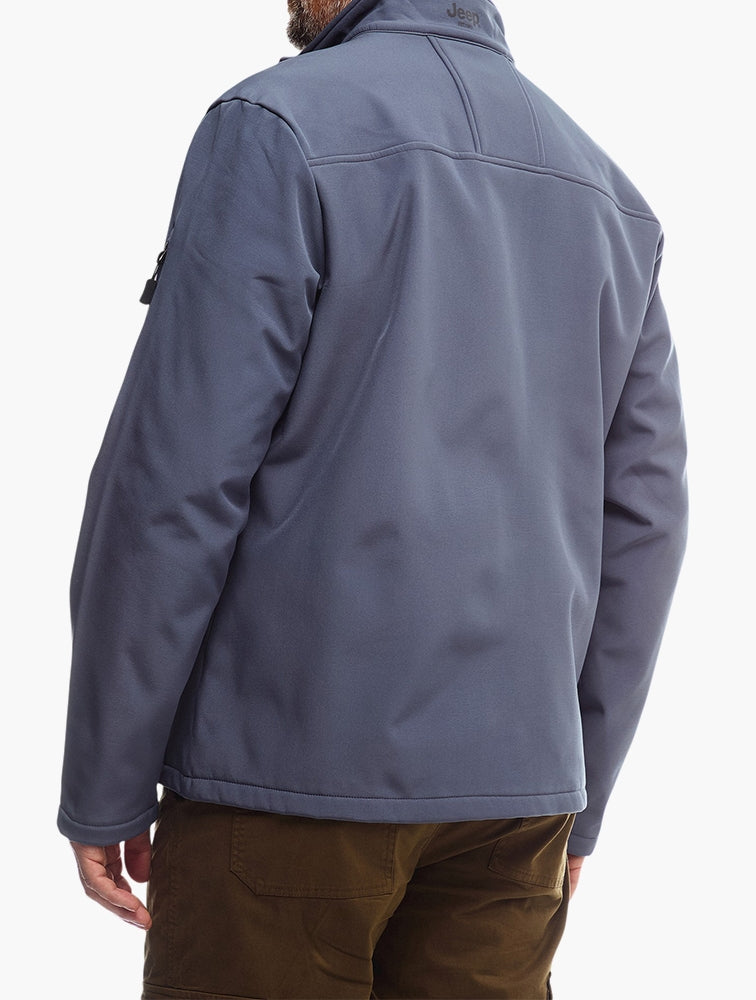 Jeep Mens Core Softshell Jacket Grey