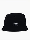 Pony Mens Towelling Hat In Black & White