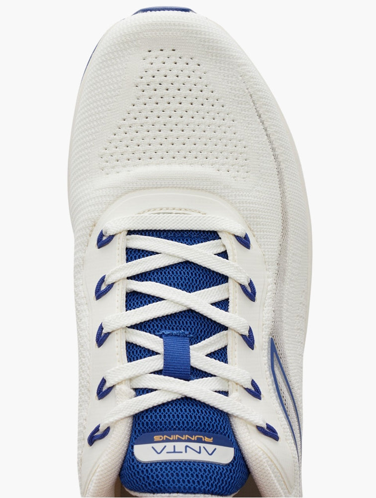 Anta Mens Running Shoes In White & Blue