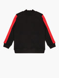 Guess kids Long Sleeve Side Stripe Zip Through Top Black