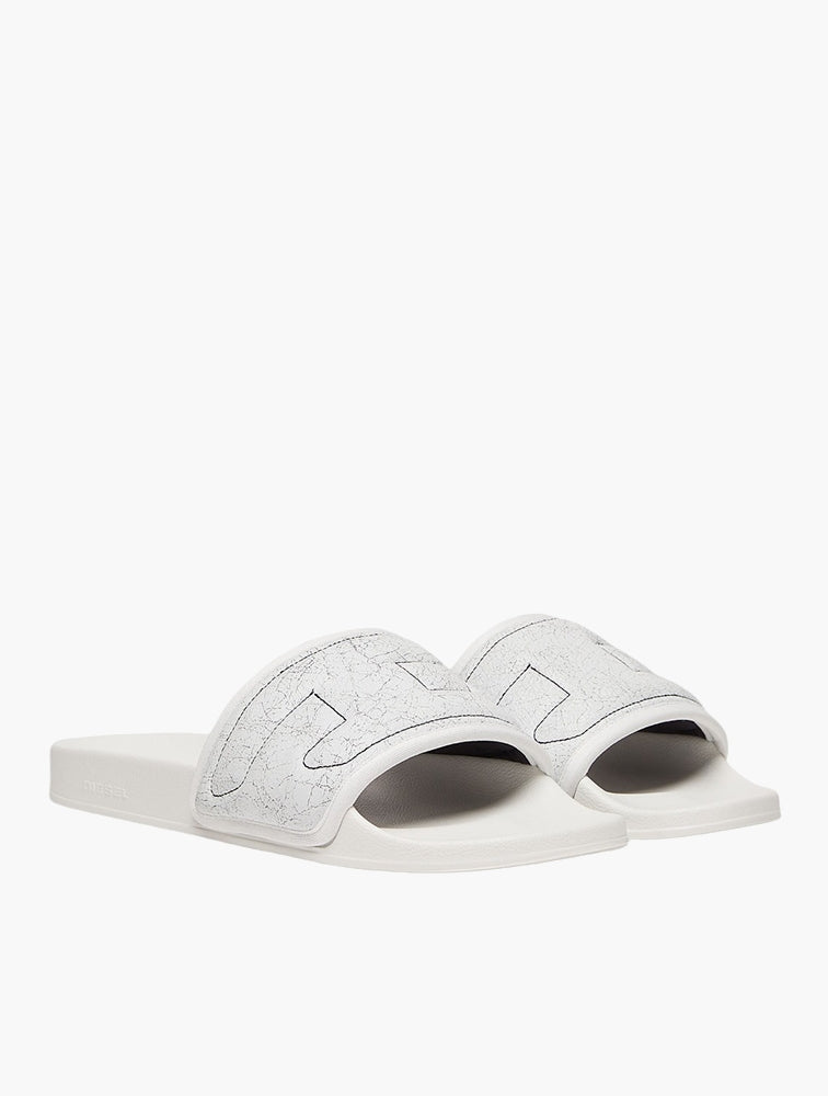 Diesel Unisex Mayemi Puf X Sandals In White & Black