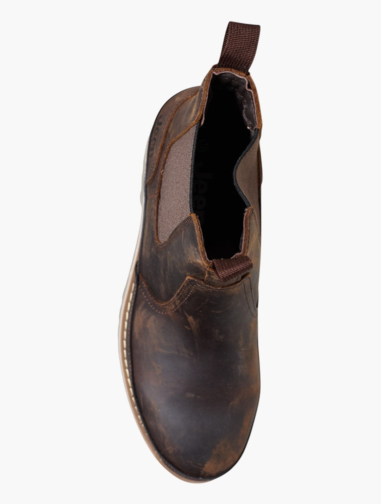 Jeep Tab Chelsea Boots In Chocolate