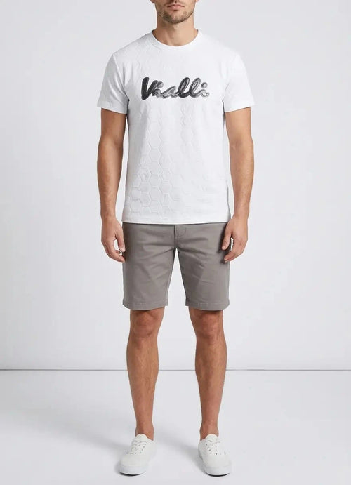 Vialli Mens Lectra T-Shirt In Off White